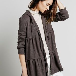 Free People Tiered Trapeze Zip-Up